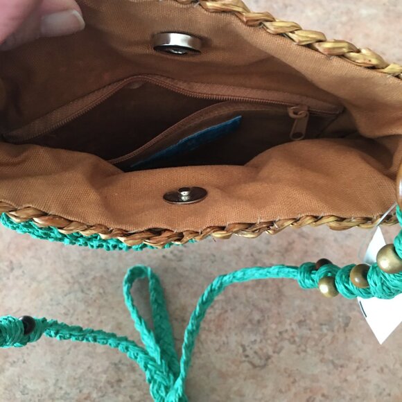 NWT Blue Miami straw handbag - Picture 10 of 15